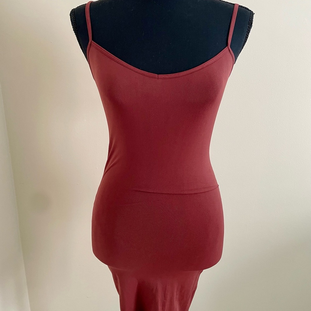 Free People Burgundy Slip Dress
